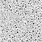 Dense monochrome seamless mosaic or Italian terrazzo texture. Vector