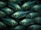 dense school of silver fish. Generative AI