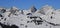 Dent de Ruth and other snow covered mountains seen from mount Re