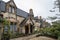 Dent`s Almshouses in the Cotswold village of Winchcombe, built for Emma Dent of Sudeley Castle, by Sir George Gilbert Scott