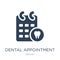 dental appointment icon in trendy design style. dental appointment icon isolated on white background. dental appointment vector