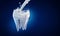 Dental background. 3d render illustration.