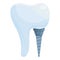Dental bone icon cartoon vector. Oral tooth
