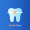 Dental care concept. Braces care, good hygiene tooth, prevention, check up and dental treatment