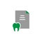 Dental care and invoice icon. Element of Dental Care icon for mobile concept and web apps. Detailed Dental care and invoice icon