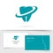 Dental care logo vector on business visiting card mockup or tooth care clinic stomatology logo logotype abstract