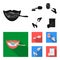 Dental care, wound treatment and other web icon in black,flat style.oral treatment, eyesight testing icons in set