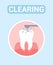 Dental Clearing, Tooth Drilling Vector Web Banner