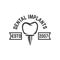 Dental clinic emblem template. Design element for poster, card, banner, sign.