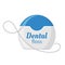 Dental floss icon, medical and dentistry healthcare