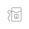 Dental Floss Line Icon