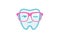 Dental Geek Glasses Blink Teeth Logo