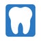 Dental glyph color vector icon