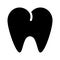 Dental glyph icon