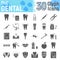 Dental glyph icon set, Stomatology symbols