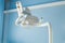 Dental health care concept background - Dental handle lamp close up. Dentistry and stomatology equipment