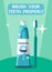 Dental Health Care Flat Vector Poster Concept