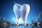 Dental Health Icon, A radiant tooth representing teeth whitening and protection