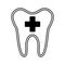 Dental healthcare isolated icon