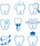 Dental icons vector