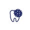 dental infection icon with tooth