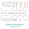 Dental infographic vector