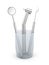Dental instruments: mirror, probe and drill