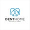 Dental Logo Home  Design Vector Stock .  Dental tooth dentist logo House Health Design Template