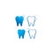 Dental logo and symbols template icons app