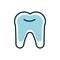 Dental medical dentistry icon line fill