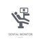 Dental Monitor icon. Trendy Dental Monitor logo concept on white