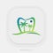 Dental ocean vector logo design template. Custom Business logo. Custom Logo Design Business Logos Online.