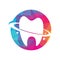 Dental planet vector logo design.