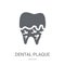 Dental Plaque icon. Trendy Dental Plaque logo concept on white b