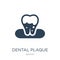 dental plaque icon in trendy design style. dental plaque icon isolated on white background. dental plaque vector icon simple and
