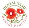 Dental Poppy Flower Logo Template