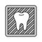 Dental X-ray color icon