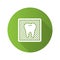 Dental X-ray flat design long shadow glyph icon