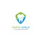 Dental shield Logo template design vector, emblem, design concept, creative symbol.