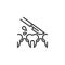 Dental surgery line icon