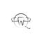 dental treatment icon. Element of dantist for mobile concept and web apps illustration. Hand drawn icon for website design and