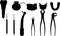dentis tool silhouette, dentis tool silhouette Set,