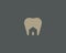 Dentist house logo design. Tooth home creative vector logo