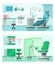 Dentist office vector illustration, cartoon dental chair in hospital interior, clinic medical equipment, dentistry