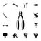 dentist pliers icon. Detailed set of Dental icons. Premium quality graphic design sign. One of the collection icons for websites,