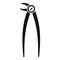 Dentist pliers icon, simple style