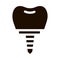 Dentist Stomatology Tooth Implant glyph icon