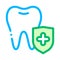 Dentist Stomatology Tooth Protection Vector Icon