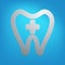 Dentist tooth abstract icon in vector format