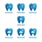 Dentistry- dental clinic logo and icons Vector, with with daily conditions and hours